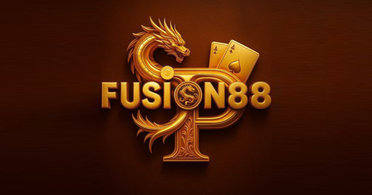 Main banner showing FUSION88 Casino access hub with login and app options